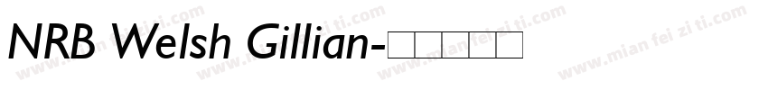 NRB Welsh Gillian字体转换